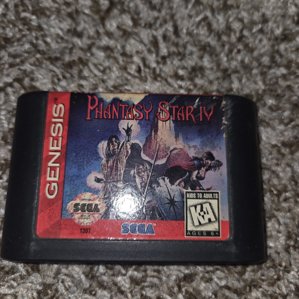 Sega Genesis Phantasy Star IV Game Cartridge